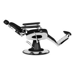 Fotel barberski Gabbiano Francesco czarny