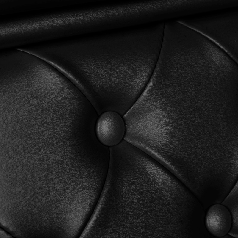 Fotel barberski Gabbiano Francesco czarny ze złotą podstawą