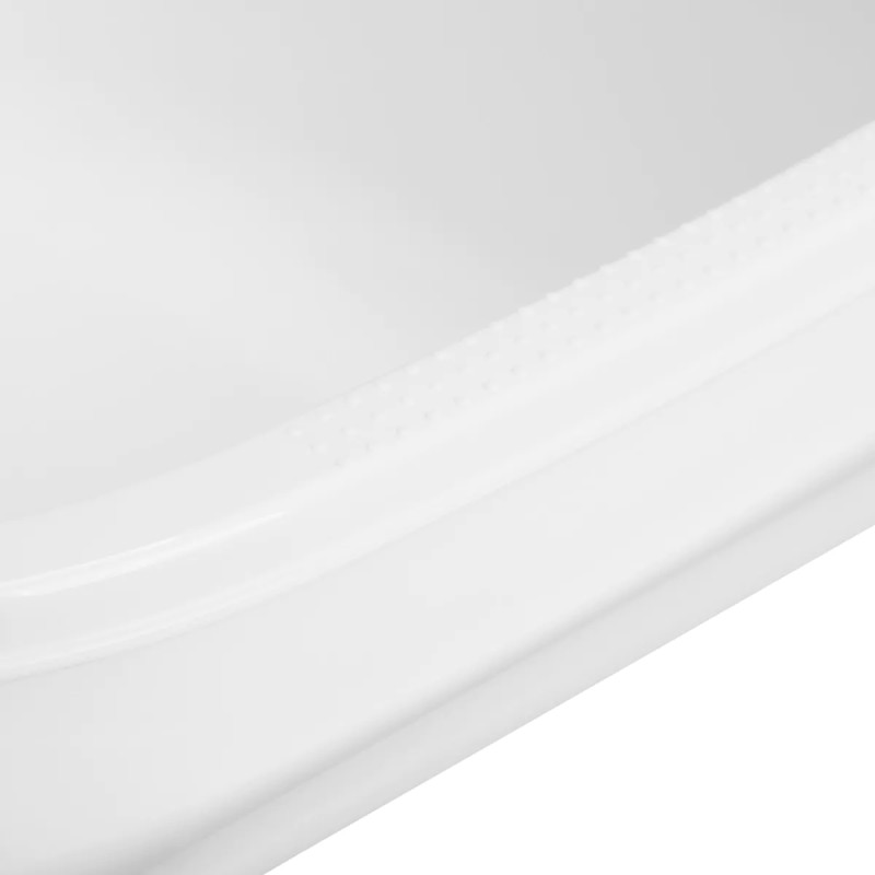 Brodzik do pedicure biały prosty