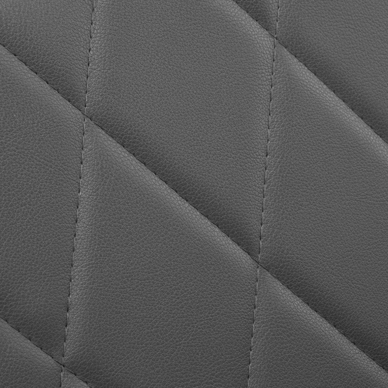 Fotel barberski Hair System BM88066B szary na czarnej podstawie