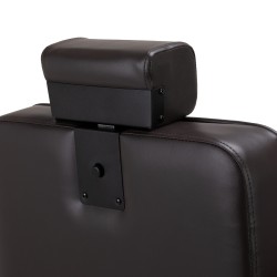 Fotel barberski Hair System BM88066B brązowy na czarnej podstawie