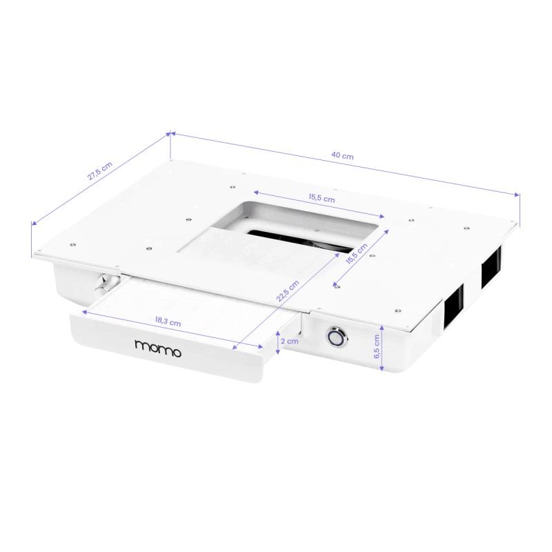 Biurko kosmetyczne MOMO 05-BL z pochłaniaczem