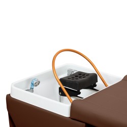 Myjnia fryzjerska z leżanką Head Spa Gabbiano Maldives brązowa