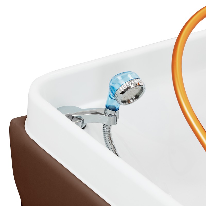 Myjnia fryzjerska z leżanką Head Spa Gabbiano Maldives brązowa