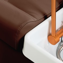 Myjnia fryzjerska z leżanką Head Spa Gabbiano Maldives brązowa