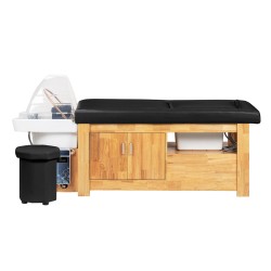 Myjnia fryzjerska z leżanką Head Spa Gabbiano Bali czarna