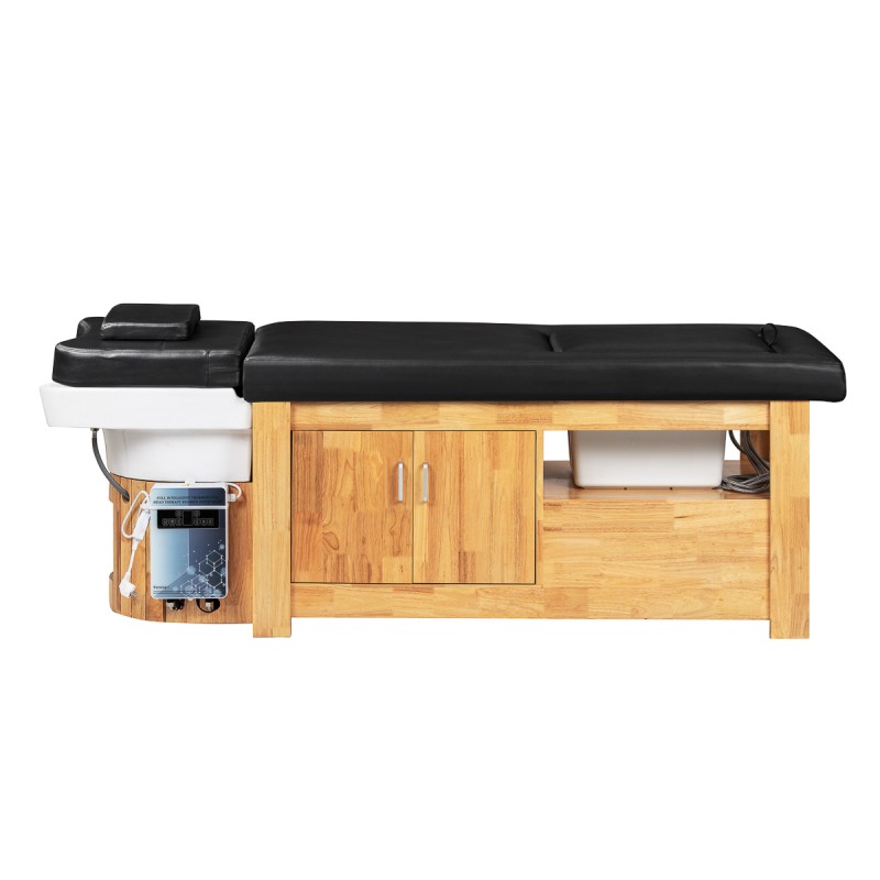 Myjnia fryzjerska z leżanką Head Spa Gabbiano Bali czarna