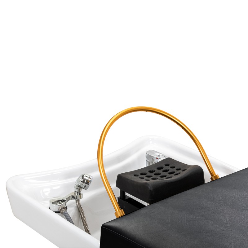 Myjnia fryzjerska z leżanką Head Spa Gabbiano Bali czarna