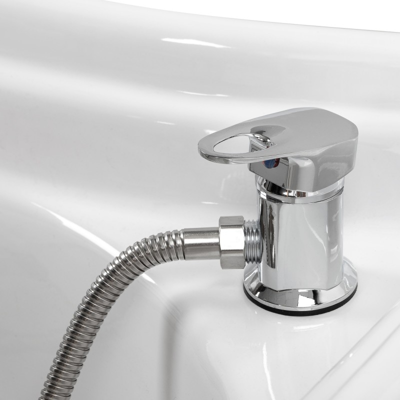 Myjnia fryzjerska z leżanką Head Spa Gabbiano Bali brązowa