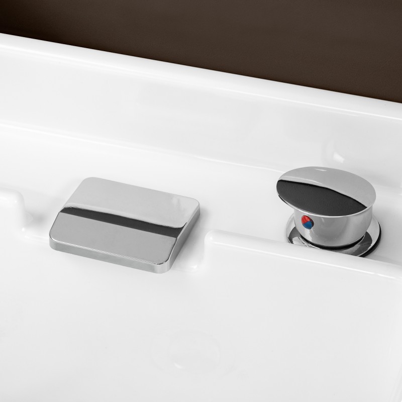 Myjnia fryzjerska z leżanką Head Spa Gabbiano Bali brązowa