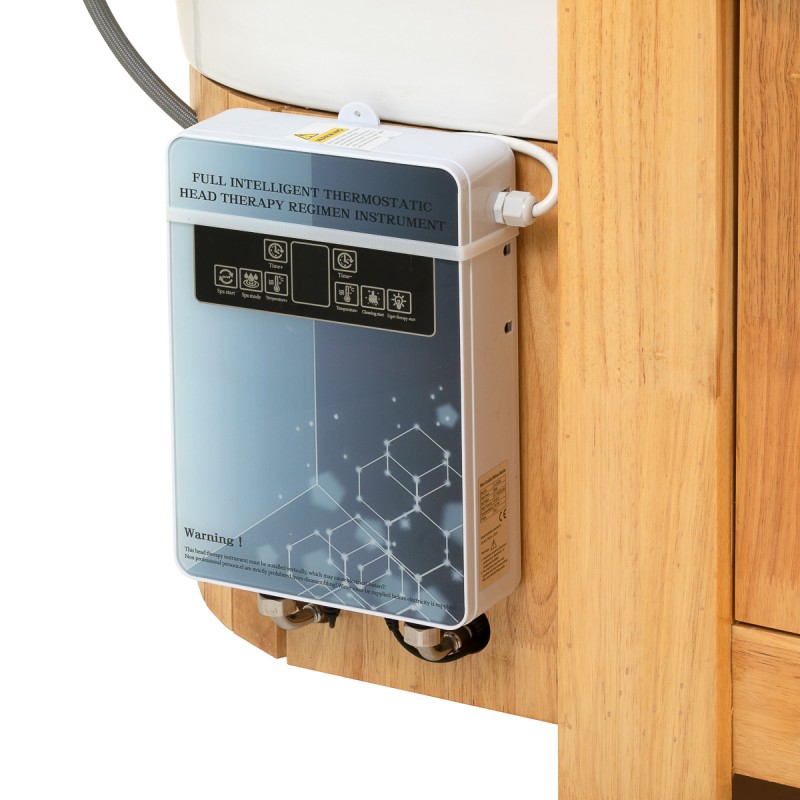 Myjnia fryzjerska z leżanką Head Spa Gabbiano Bali brązowa