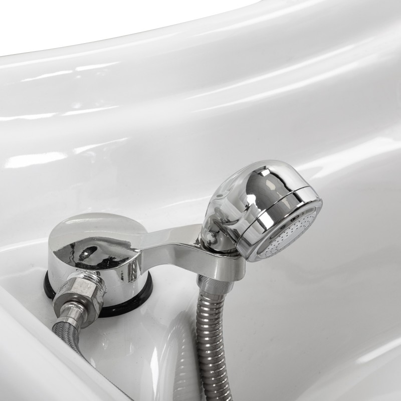 Myjnia fryzjerska z leżanką Head Spa Gabbiano Bali biała