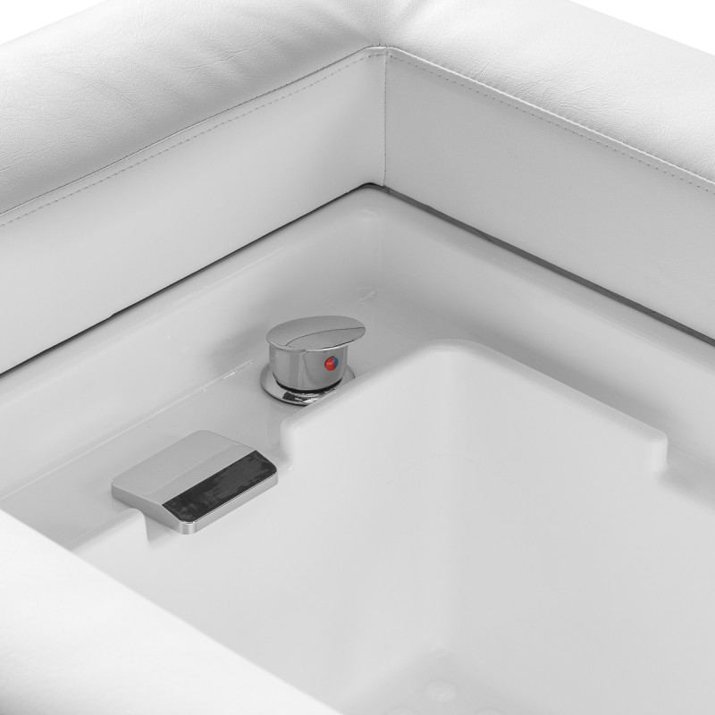 Myjnia fryzjerska z leżanką Head Spa Gabbiano Bali biała