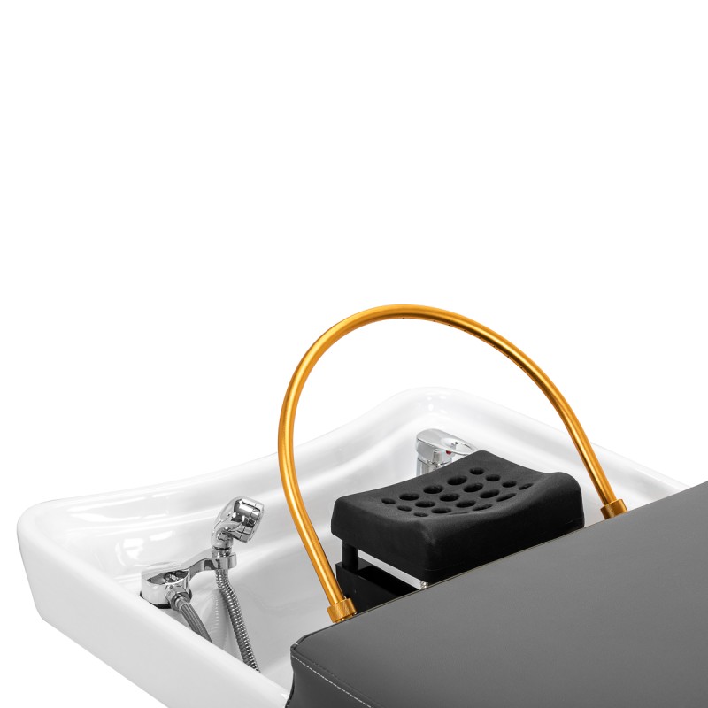 Myjnia fryzjerska z leżanką Head Spa Gabbiano Bali szara