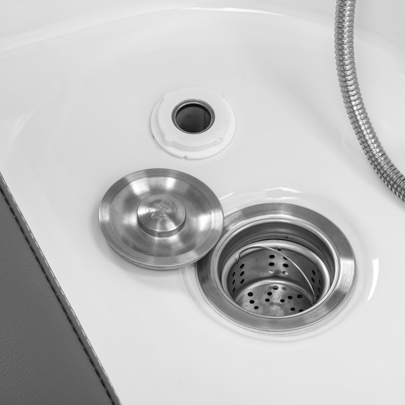 Myjnia fryzjerska z leżanką Head Spa Gabbiano Bali szara