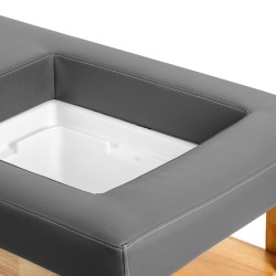 Myjnia fryzjerska z leżanką Head Spa Gabbiano Bali szara