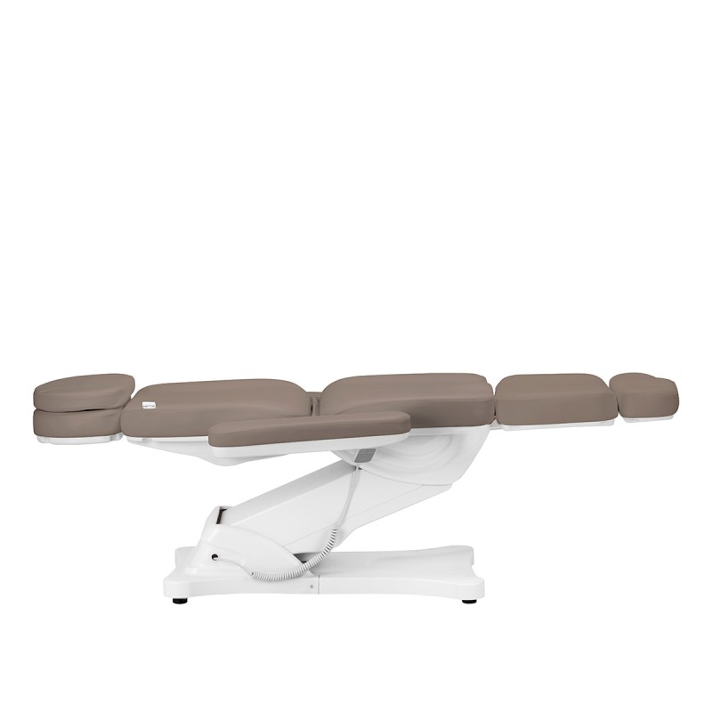 Fotel kosmetyczny elektryczny Sillon Classic 3 silniki szarobrązowy