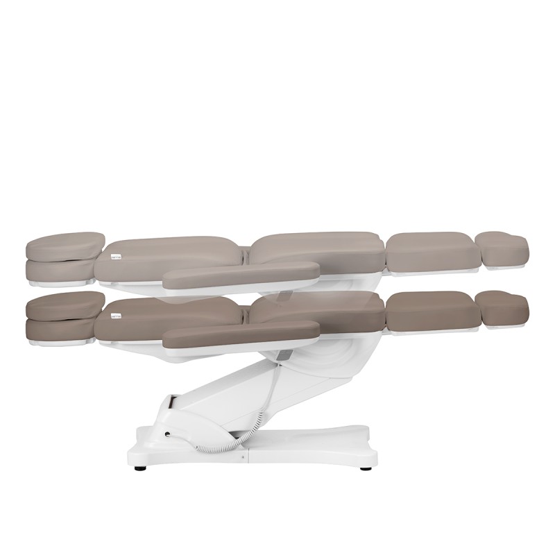 Fotel kosmetyczny elektryczny Sillon Classic 3 silniki szarobrązowy