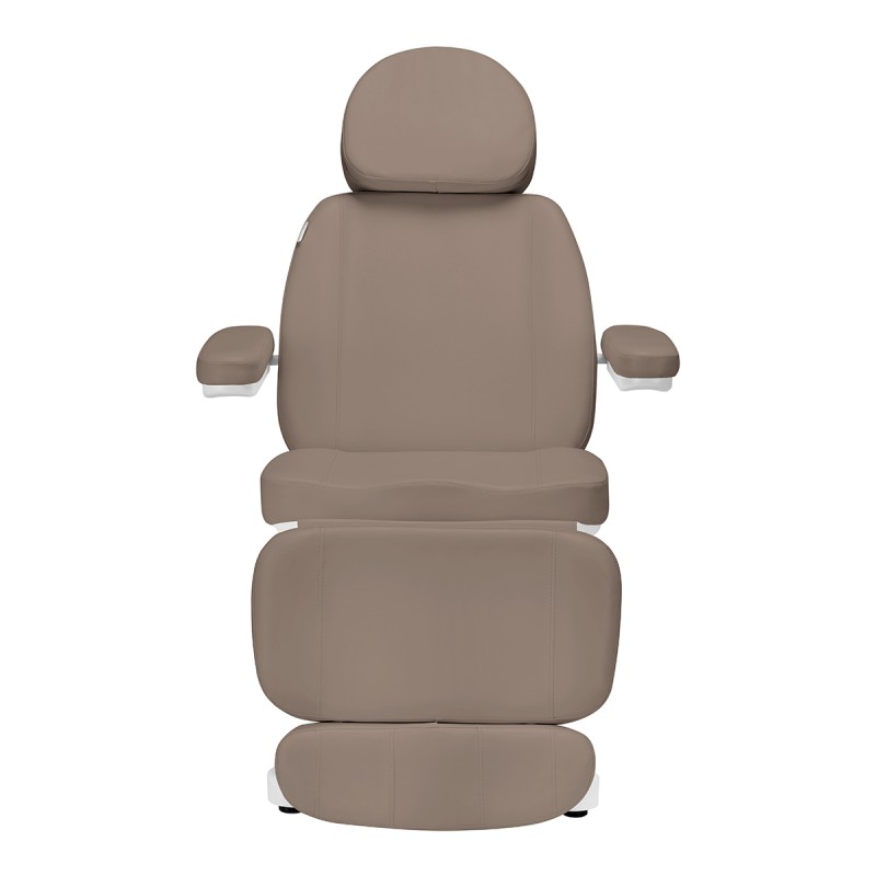 Fotel kosmetyczny elektryczny Sillon Classic 3 silniki szarobrązowy