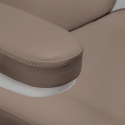 Fotel kosmetyczny elektryczny Sillon Classic 3 silniki szarobrązowy