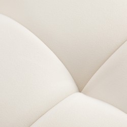 Fotel zabiegowy do rzęs Sillon Umbra biały welur ze złotą podstawą