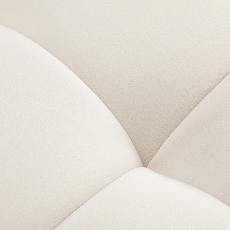 Fotel zabiegowy do rzęs Sillon Umbra biały welur ze złotą podstawą