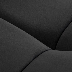 Fotel zabiegowy do rzęs Sillon Corona czarny welur ze złotą podstawą