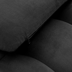 Fotel zabiegowy do rzęs Sillon Corona czarny welur ze złotą podstawą