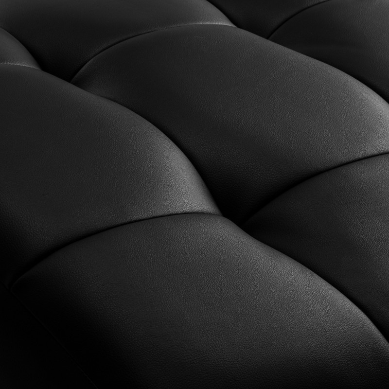 Fotel zabiegowy do rzęs Sillon Alba czarny ze złotą podstawą