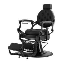 Fotel barberski Soft Line Colette czarny | Solidny