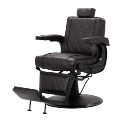 Fotel barberski Hair System BM88066B brązowy -Fotele barberskie- 