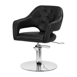 Fotel fryzjerski Soft Line Parma czarny | Profesjonalny