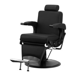 Fotel barberski Soft Line Carinio czarny | Solidny