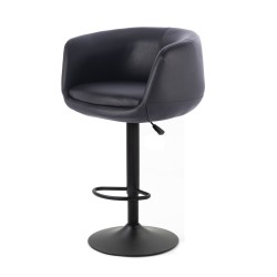 Fotel Hr333W Czarny Czarna Podstawa | Ekoskóra Trwały