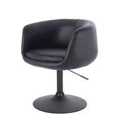 Fotel Hr333N Czarny Czarna Podstawa | Solidna ekoskóra