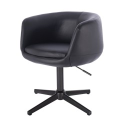 Fotel Hr333Cross Czarny Czarna Podstawa | Ekoskóra Pro