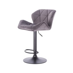 Fotel Hr111W Grafitowy Welur Czarny Mat | Welur Solidny