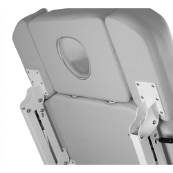 Fotel kosmetyczny Zenith szary z podgrzewaniem -Fotele kosmetyczne elektryczne- 