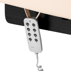 Leżanka SPA Sillon Siesta kremowa z czarną podstawą