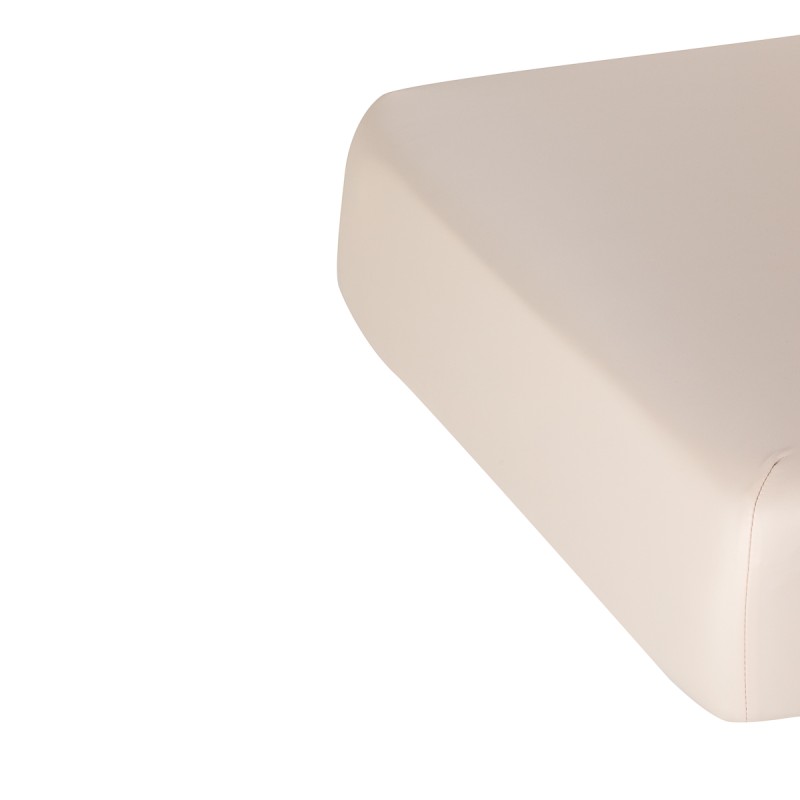 Leżanka SPA Sillon Siesta kremowa z czarną podstawą