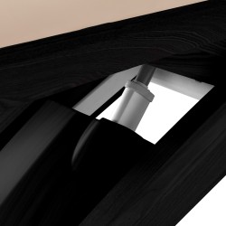 Leżanka SPA Sillon Siesta kremowa z czarną podstawą