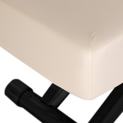 Leżanka SPA Sillon Siesta kremowa z czarną podstawą