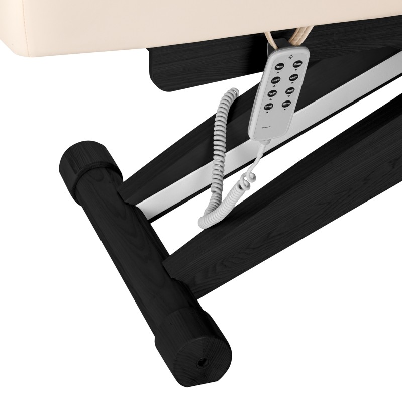 Leżanka SPA Sillon Siesta kremowa z czarną podstawą