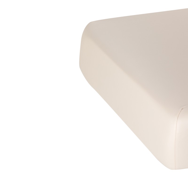 Leżanka SPA Sillon Siesta kremowa z jasnobrązową podstawą