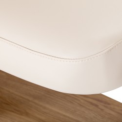 Leżanka SPA Sillon Relax kremowa z jasnobrązową podstawą