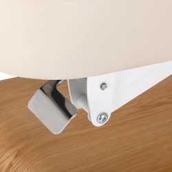 Leżanka SPA Sillon Relax kremowa z jasnobrązową podstawą