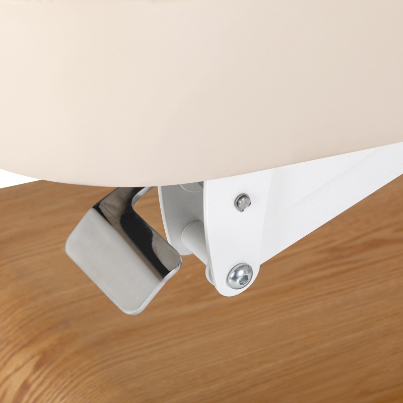 Leżanka SPA Sillon Relax kremowa z jasnobrązową podstawą