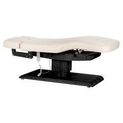 Leżanka SPA Sillon Relax kremowa z czarną podstawą
