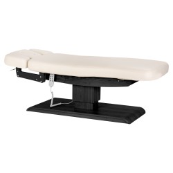 Leżanka SPA Sillon Relax kremowa z czarną podstawą