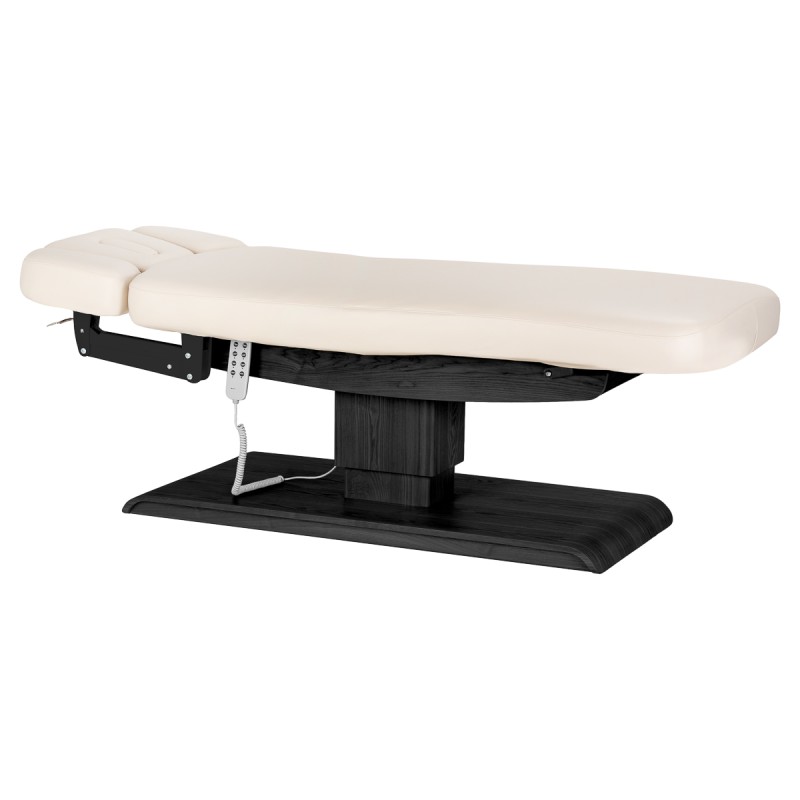 Leżanka SPA Sillon Relax kremowa z czarną podstawą